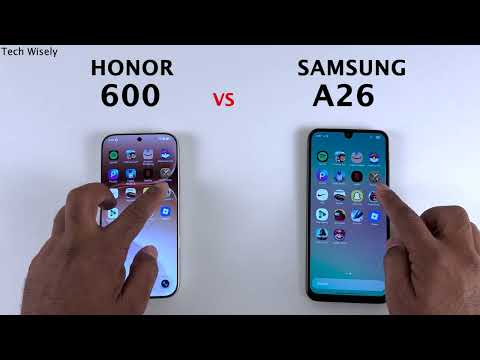 HONOR 600 vs SAMSUNG A26 - Speed Test