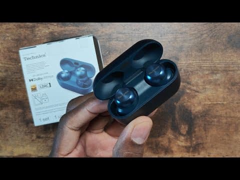 Technics EAH-AZ100 Reference Class Hi-Fi True Wireless Earbuds with Dolby Atmos and Noise Cancelling