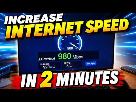 How to Get FASTER INTERNET on PC in Just 2 Minutes!⚡