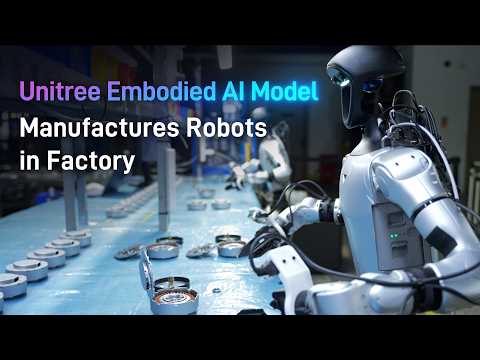 Unitree Embodied AI Model Manufactures Robots in Factory🤩