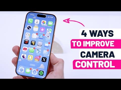 How to customize Camera Control on iPhone to suit your needs