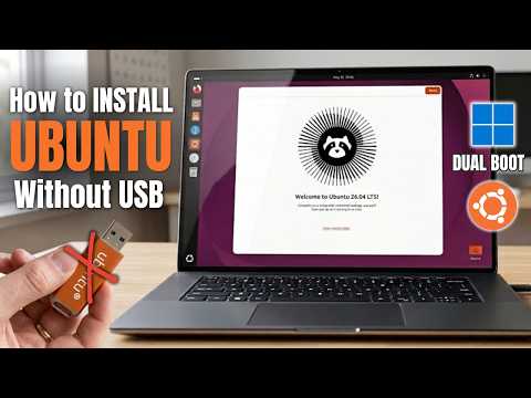 How to Install UBUNTU 26.04 Linux without USB as DUAL-BOOT