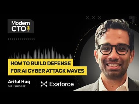 How to Build Defense for AI Cyber Attack Waves with Ariful Huq, Co-Founder at Exaforce