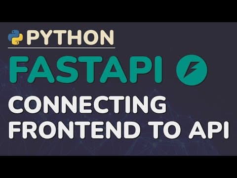 Python FastAPI Tutorial (Part 9): Frontend Forms - Connecting JavaScript to Your API