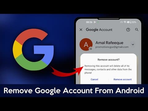 How to Remove Google Account From Android Phone (Quick & Easy)