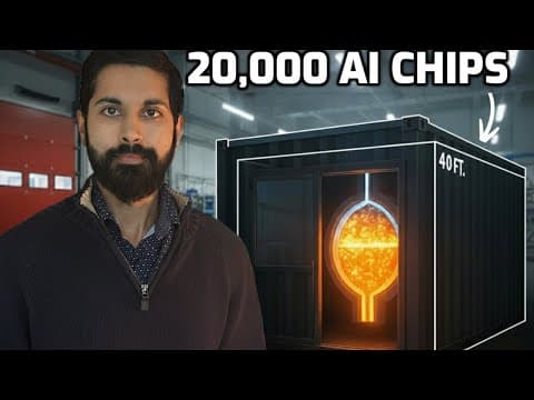 This Shipping Container Powers 20,000 AI Chips