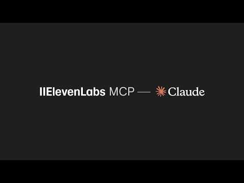 Introducing the ElevenLabs MCP, now available in Claude.