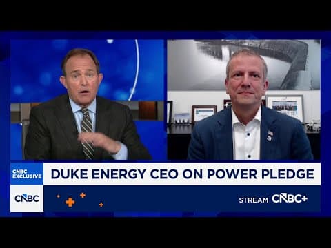 Duke Energy CEO Harry Sideris on new U.S. power pledge to keep costs low for customers