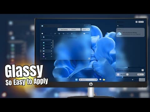 This Glass-Like Windows 11 Setup Looks INSANE 🔥