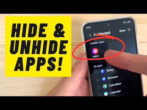 How to HIDE & UNHIDE Apps on Samsung Galaxy Phones
