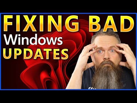 How To Fix A Bad Windows Update