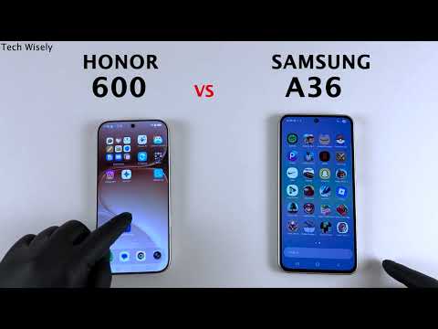 HONOR 600 vs SAMSUNG A36 - Speed Test