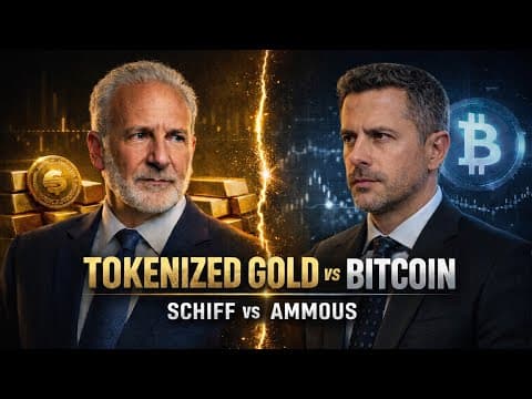 Tokenized Gold vs The Bitcoin Standard: Peter Schiff debates Saifedean Ammous