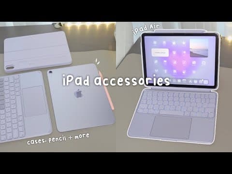 iPad accessories unboxing ୨୧ ‧₊˚ ⋅ | cute & functional | keyboard case, apple pencil alternative ✍🏻
