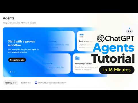 How To Use ChatGPT  Agents - Workspace Agents Tutorial