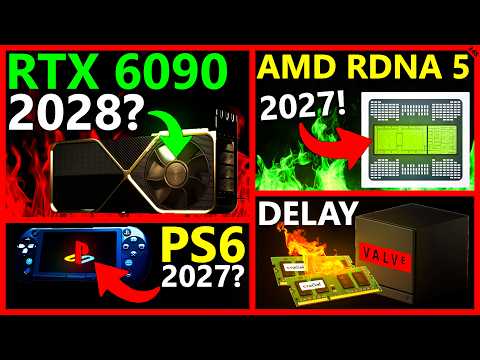 Nvidia RTX 6090 Release Date, AMD RDNA 5 Launches 2027, Steam Machine Delay | Broken Silicon 348