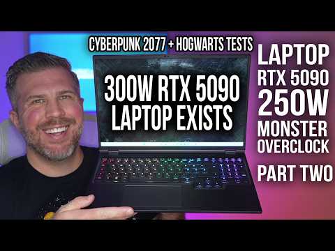 INSANE Overclocked 300W 5090 Laptop GPU! Stability Testing my MASSIVELY Overclocked 5090 - Part Two!