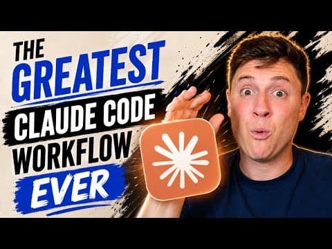 LIVE: The greatest Claude Code workflow ever