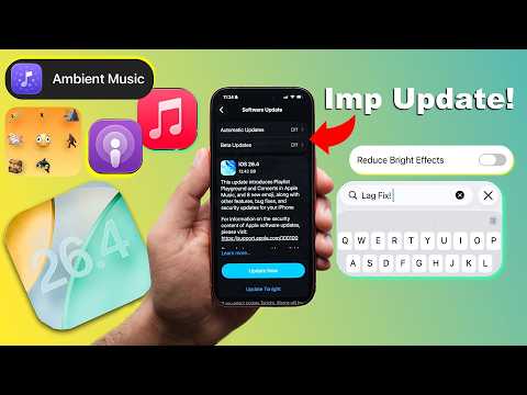 iOS 26.4 Released🔥- Big Update | New Features, Performance, Battery Life (HINDI)