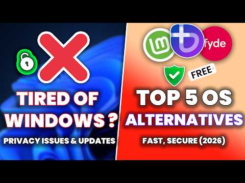 Windows Alternatives: Top 5 Best Operating Systems in 2026 (FREE & TESTED)