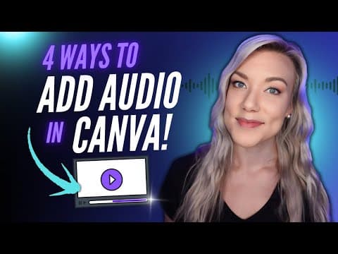 How to Add Audio to Canva Video / Images 🔊 (How to Add Music or Voice Over in Canva)