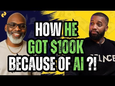 How He Got $110k Because Of AI