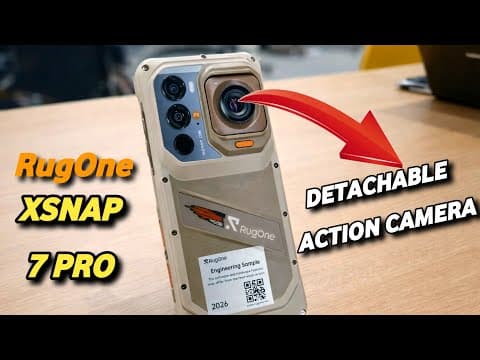 RugOne Xsnap 7 Pro with Detachable Magnetic Action Camera - GoPro & Insta360 should be worried!
