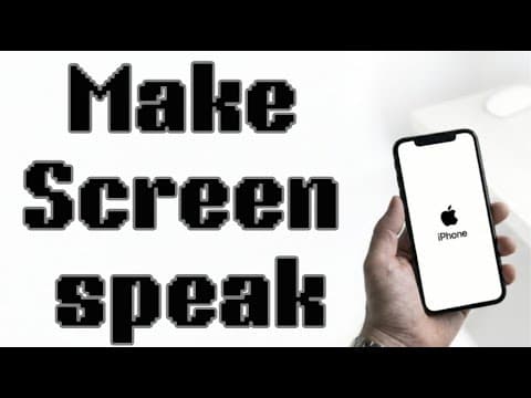 How to Make Your iPhone Speak the Screen (2026 Guide)