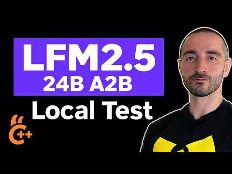 LFM2.5 24B A2B Local Test | Better than Qwen3.6 35B? | | 16GB Local AI Setup