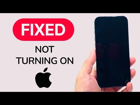 How To Fix iPhone Not Turning On?