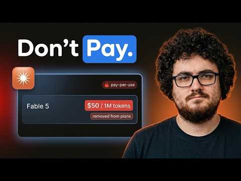 Fable 5 Now Costs $50 Per Million Tokens — Don't Pay It (Do This)