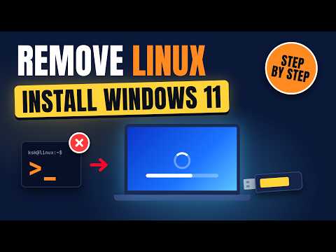 How to Remove Linux and Install Windows 11 (Step-by-Step)