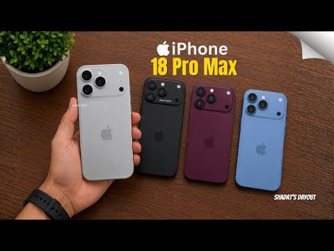 iPhone 18 Pro Max Everything You Need to Know! (Leaks & Release Date)