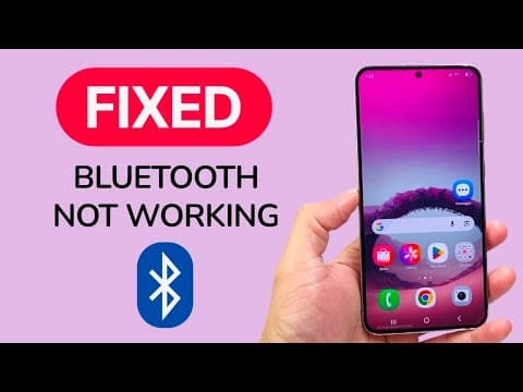 How To Fix Bluetooth Not Working On Android Phone