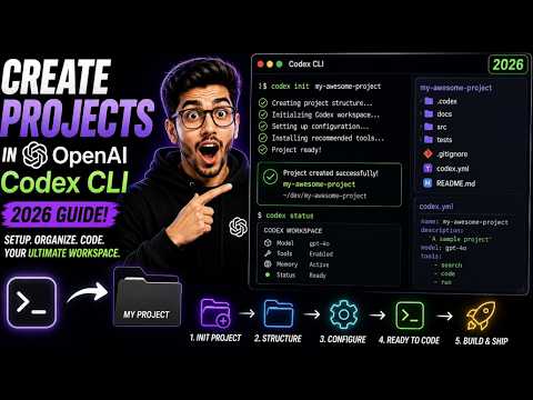 How to Create Projects in OpenAI Codex CLI 2026: The Ultimate Developer Workspace Setup Tutorial!