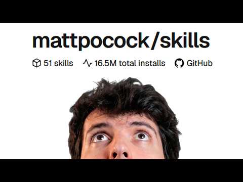 So I tried Matt's skills...