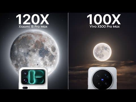 Xiaomi 18 Pro Max VS Vivo X500 Pro Max Live Zoom Test Comparison
