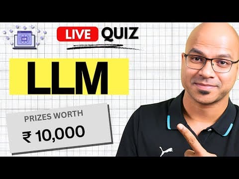 Large Language Model Live Quiz | Win Prizes