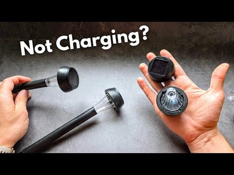 Solar Outdoor Light Not Charging Anymore? How to FIX Solar Garden Pathway Lights and make it Charge