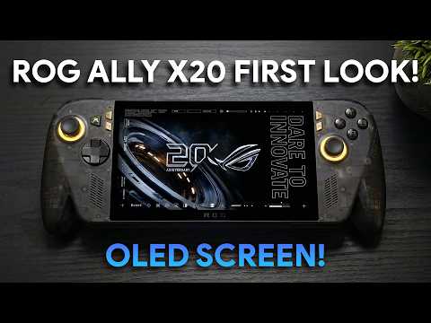 The New ASUS ROG Ally X20 Has an OLED Screen! Hands-On First Look
