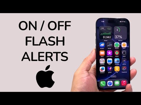 How To Turn ON / OFF Flash Alerts On iPhone