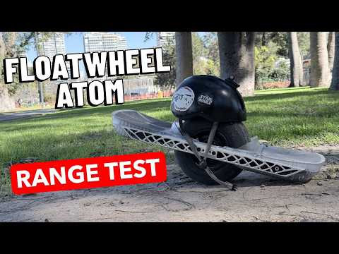Floatwheel Atom first range test! From 100% to 0%!