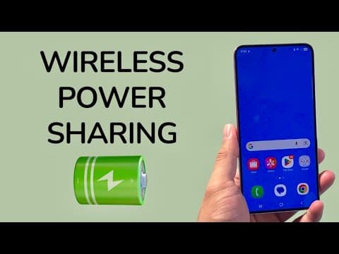 How To Enable Wireless Power Sharing On Android Phone