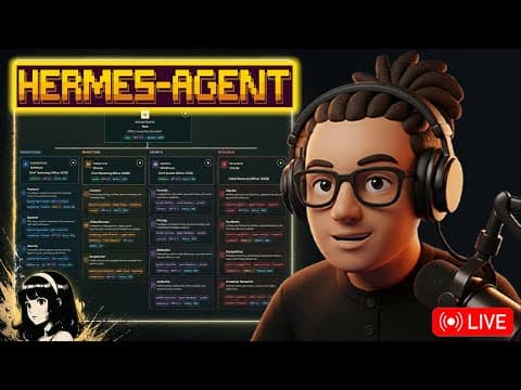 LIVE: Hermes Agent Atlas (Watch Me Work)