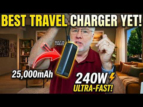 140W Retractable Cable + 240W Charging = Travel Game Changer