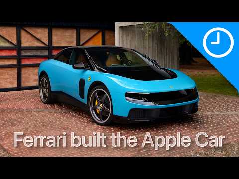 Ferrari’s First EV Might Be the Closest Thing to an Apple Car We'll Ever Get