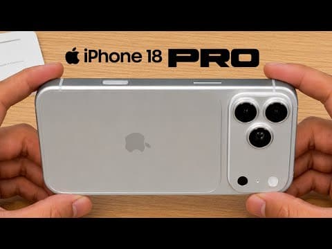 iPhone 18 Pro Hands-On Video!