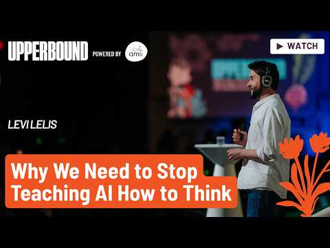 UB2026 | Levi Lelis | Why We Need to Stop Teaching AI How to Think