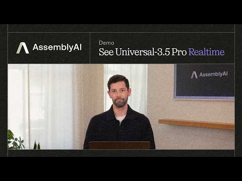 Live demo of AssemblyAI's Universal-3.5 Pro Realtime Speech-to-Text model