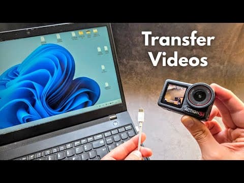 How to Transfer Videos to PC / Laptop from DJI Osmo Action Camera 6, 5 Pro, 4, 3, 2 ,1